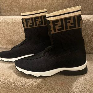 New FENDI Zucco Sock Sneakers Sz 9.5